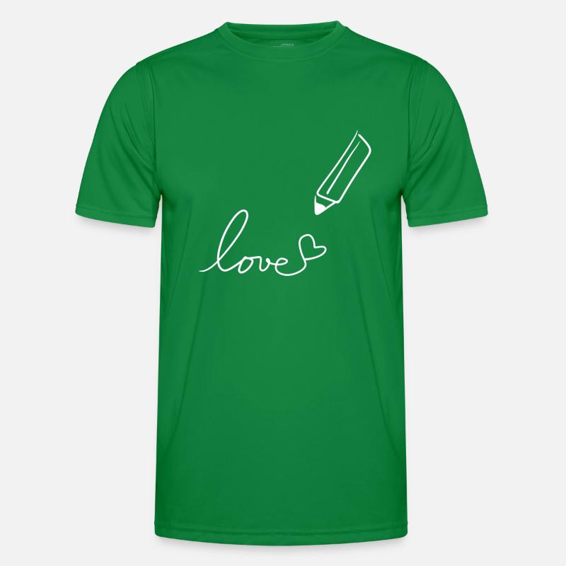 Zeichnung stift Männer Funktions-T-Shirt