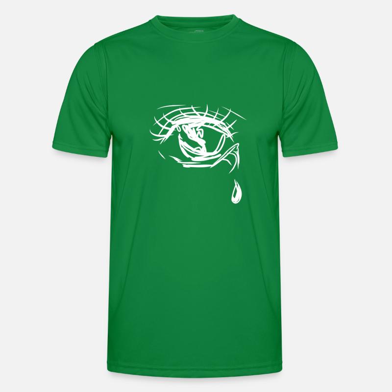 larme triste T-shirt sport Homme
