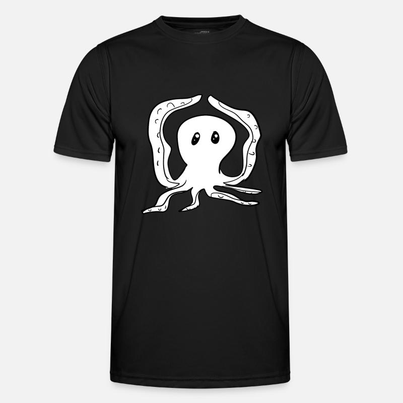 dancing octopus funny animal symbol Men's Functional T-Shirt
