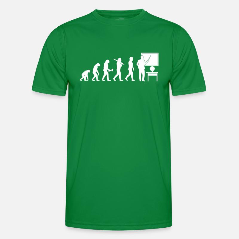 Lehrer Lehrerin Evolution Erzieher Geschenk Männer Funktions-T-Shirt