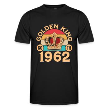 Awesome Since 1962 60th Anniversary - Men's Functional T-Shirt - black - Front - AI Model Male 178 dark (178cm)