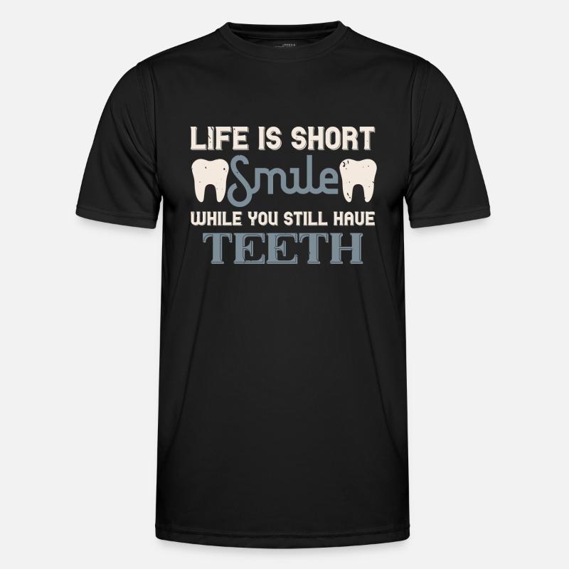 Life is short - Men's Functional T-Shirt - black