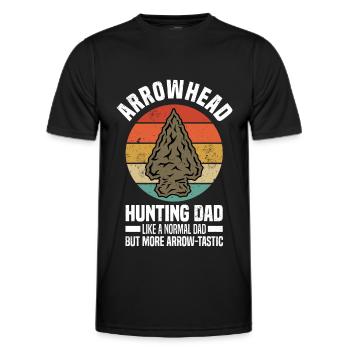 Arrowhead Hunting - Männer Funktions-T-Shirt - Schwarz - Vorne - AI Model Male 178 dark (178cm)