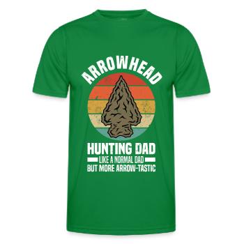 Arrowhead Hunting - Men's Functional T-Shirt - kelly green - Front - AI Model Male 178 dark (178cm)