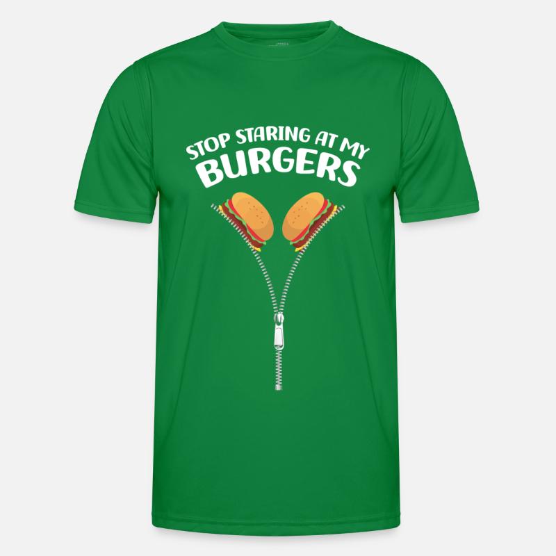 Getankt mit Fleisch und Bier | Grillen Geschenke Männer Funktions-T-Shirt
