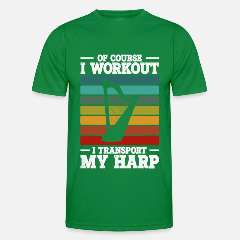 Harfe Männer Funktions-T-Shirt