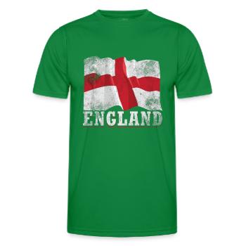 Drapeau de l’Angleterre - T-shirt sport Homme - vert - Devant - AI Model Male 178 dark (178cm)