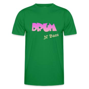 Drum n Bass, Techno, Minimal - Männer Funktions-T-Shirt - Kelly Green - Vorne - AI Model Male 178 dark (178cm)