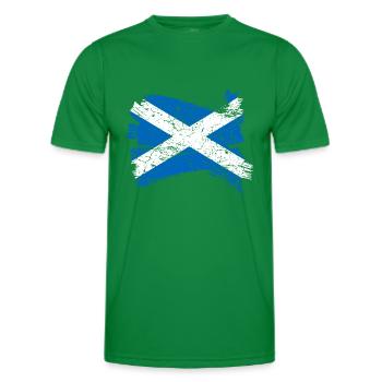 Drapeau de l'Ecosse - T-shirt sport Homme - vert - Devant - AI Model Male 178 dark (178cm)