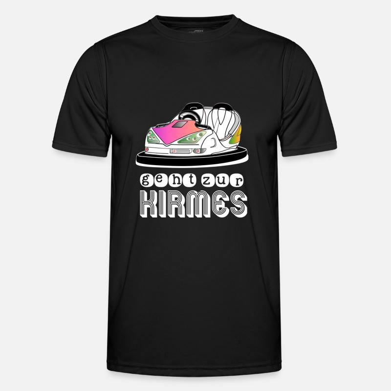 Kirmes Fahrgeschäft autoscooter Boxauto - Männer Funktions-T-Shirt - Schwarz