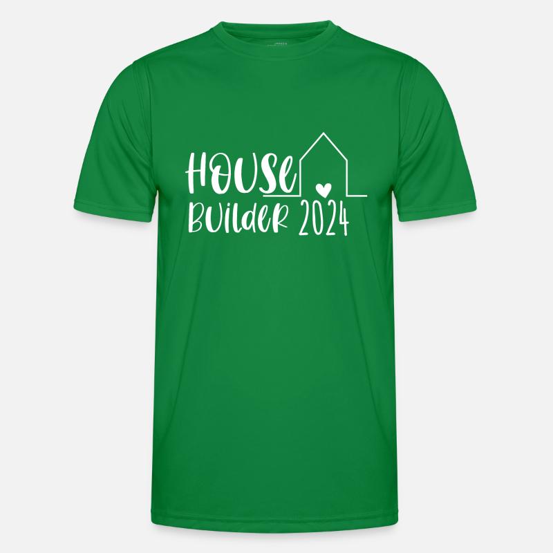 Housebuilder 2024 – Constructeurs Début de la construction de la maison T-shirt sport Homme