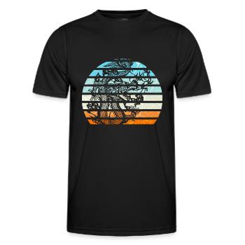 Chinese dragon - Men's Functional T-Shirt - black - Front - AI Model Male 178 dark (178cm)