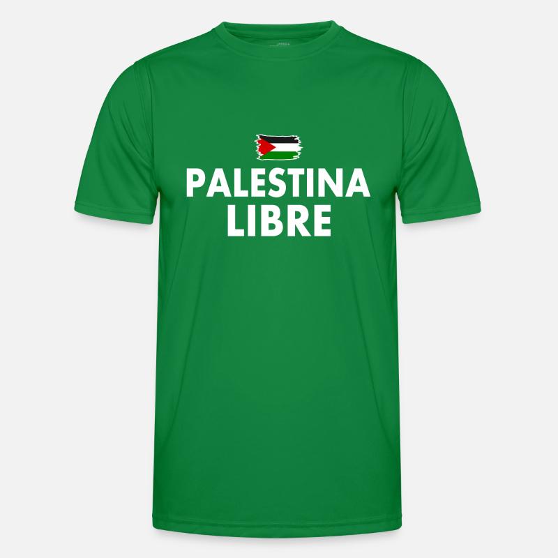 palestina libre Männer Funktions-T-Shirt