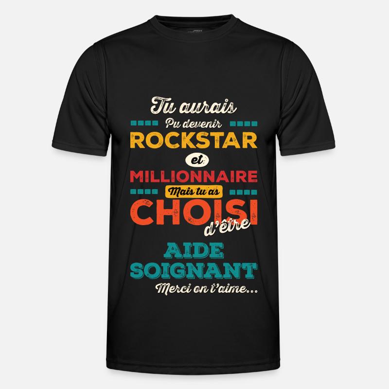 Aide Soignant T-shirt sport Homme