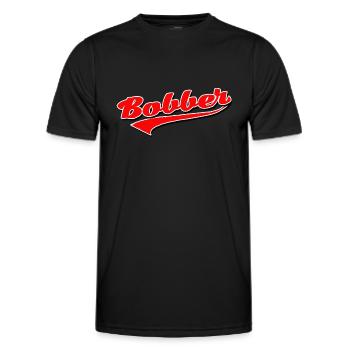 bobber chopper biker cruise sticker sticker - Men's Functional T-Shirt - black - Front - AI Model Male 178 dark (178cm)