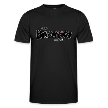 eso Bireweich oder! - Männer Funktions-T-Shirt - Schwarz - Vorne - AI Model Male 178 dark (178cm)