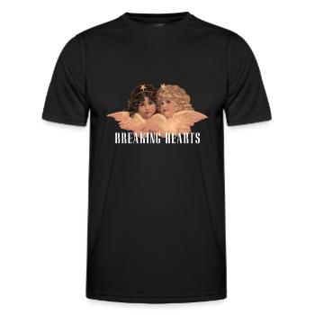 Herzen brechen - Männer Funktions-T-Shirt - Schwarz - Vorne - AI Model Male 178 dark (178cm)