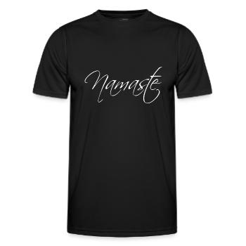 Namaste - Männer Funktions-T-Shirt - Schwarz - Vorne - AI Model Male 178 dark (178cm)