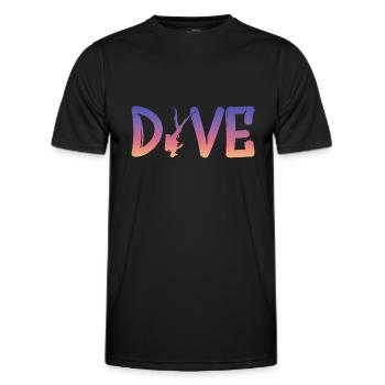 Dive, Diver, Scuba Diving - Männer Funktions-T-Shirt - Schwarz - Vorne - AI Model Male 178 dark (178cm)
