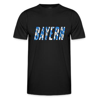 Bayern - Männer Funktions-T-Shirt - Schwarz - Vorne - AI Model Male 178 dark (178cm)
