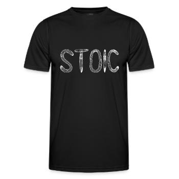 STOIC - T-shirt sport Homme - noir - Devant - AI Model Male 178 dark (178cm)