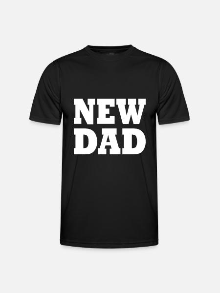 New dad - Funktionsshirt til herrer - sort