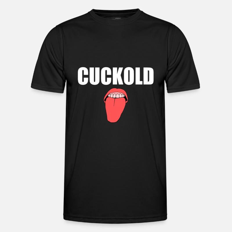 Cuckold - Männer Funktions-T-Shirt - Schwarz