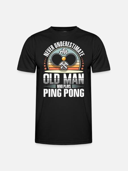 Ping-pong - T-shirt sport Homme - noir