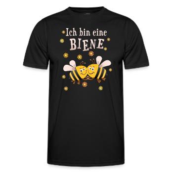 Biene Bienchen Bienen - Männer Funktions-T-Shirt - Schwarz - Vorne - AI Model Male 178 dark (178cm)
