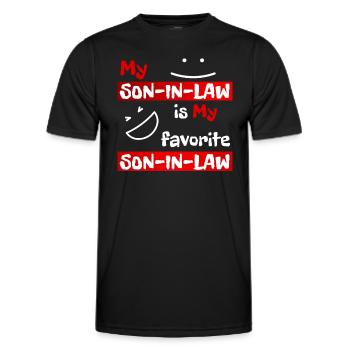 Schwiegersohn lustig - Männer Funktions-T-Shirt - Schwarz - Vorne - AI Model Male 178 dark (178cm)