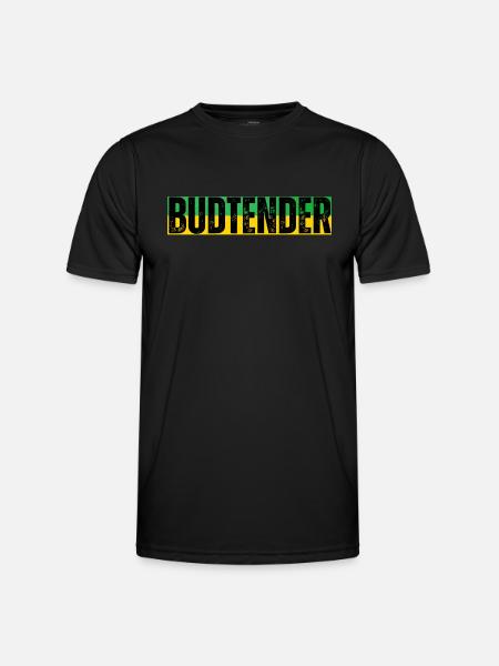 Jamaica budtender - Men's Functional T-Shirt - black
