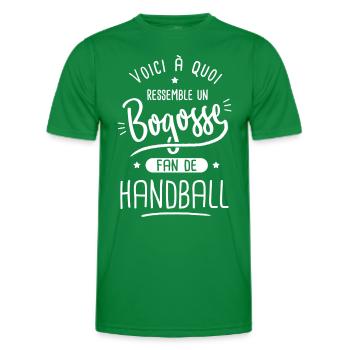 handball Bogosse joueur de hand fan de handball - T-shirt sport Homme - vert - Devant - AI Model Male 178 dark (178cm)