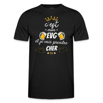Das ist mein Junggesellenabschied, den ich nehmen werde, liebes Humor-Geschenk - Männer Funktions-T-Shirt - Schwarz - Vorne - AI Model Male 178 dark (178cm)