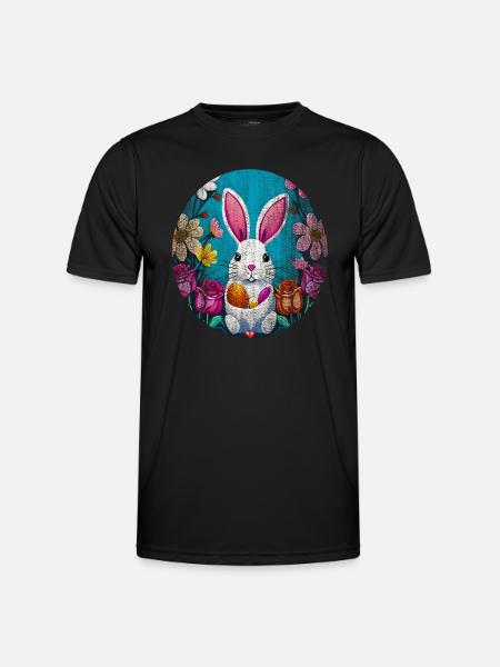 Great Easter motif - Men's Functional T-Shirt - black