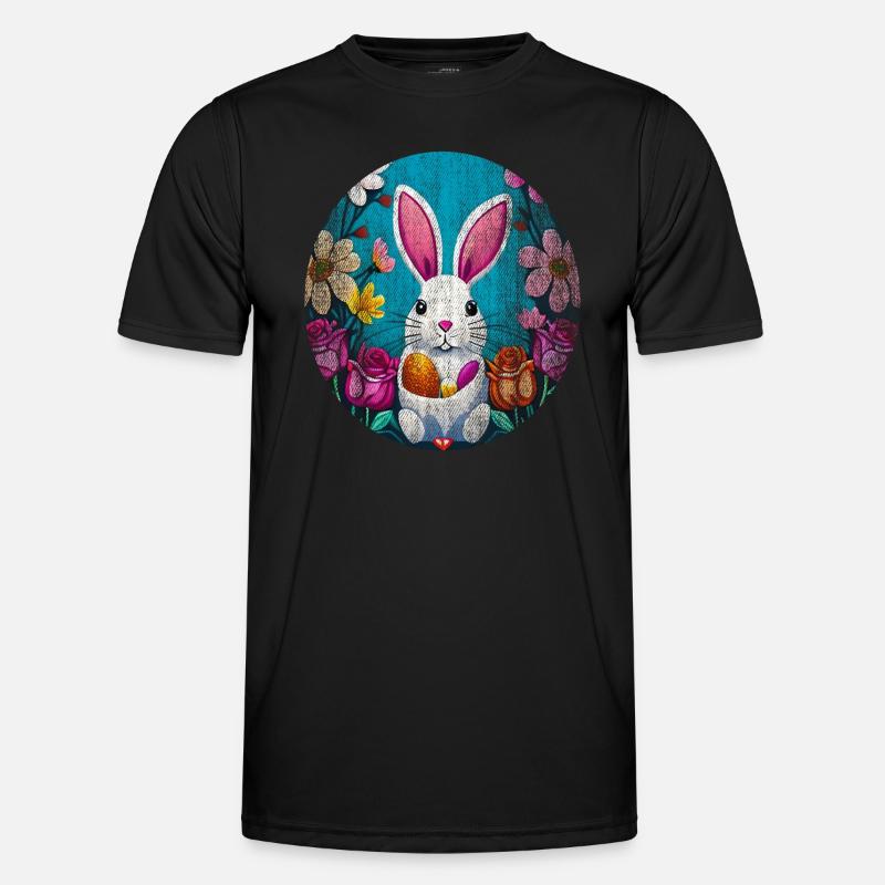 Great Easter motif - Men's Functional T-Shirt - black