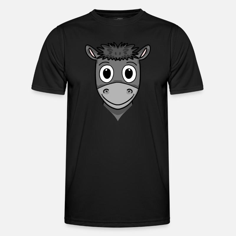 Donkey head - Men's Functional T-Shirt - black