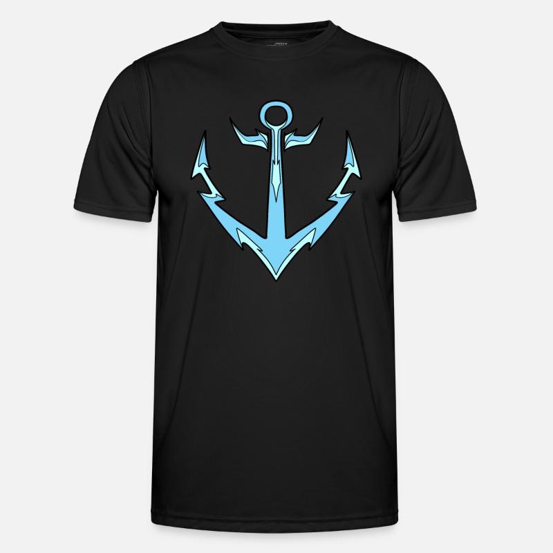 Ancre bleu clair T-shirt sport Homme
