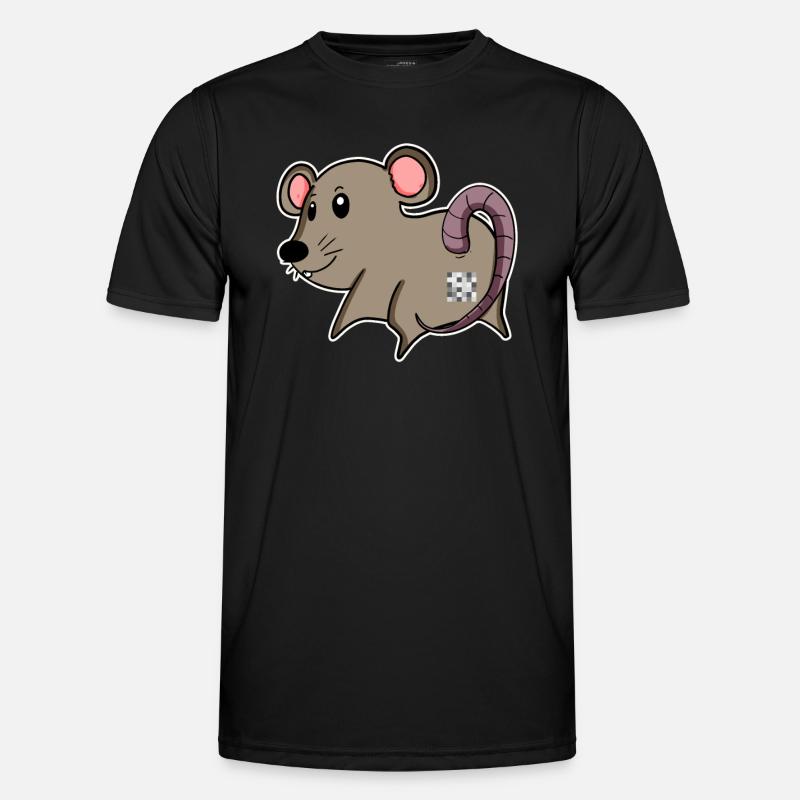 Mouse Ass - Mouse Butt - Men's Functional T-Shirt - black