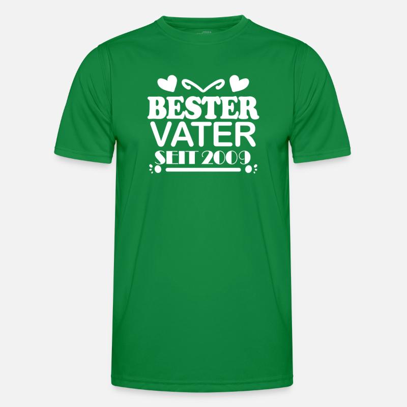 Bester Vater seit 2009 Männer Funktions-T-Shirt