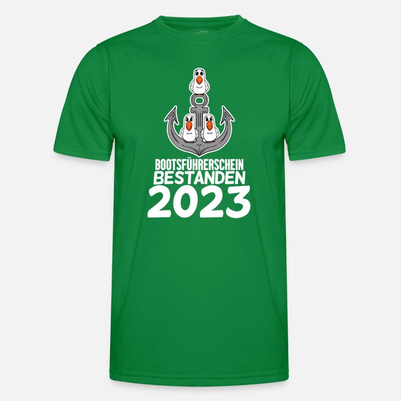 Bootsführerschein 2023 Männer Funktions-T-Shirt