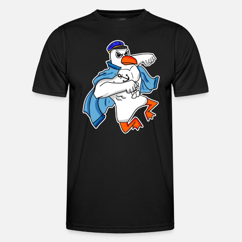 Seagull Captain Faust - Men's Functional T-Shirt - black
