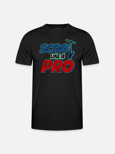 Scoot like a Pro! Cool gift for stunt scooters - Men's Functional T-Shirt - black