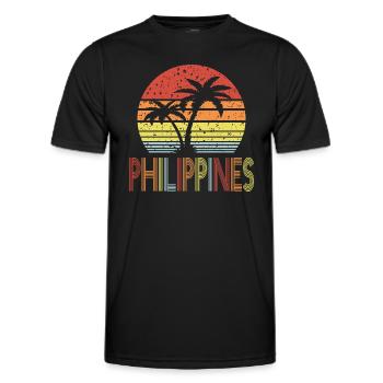 Philippines - Männer Funktions-T-Shirt - Schwarz - Vorne - AI Model Male 178 dark (178cm)