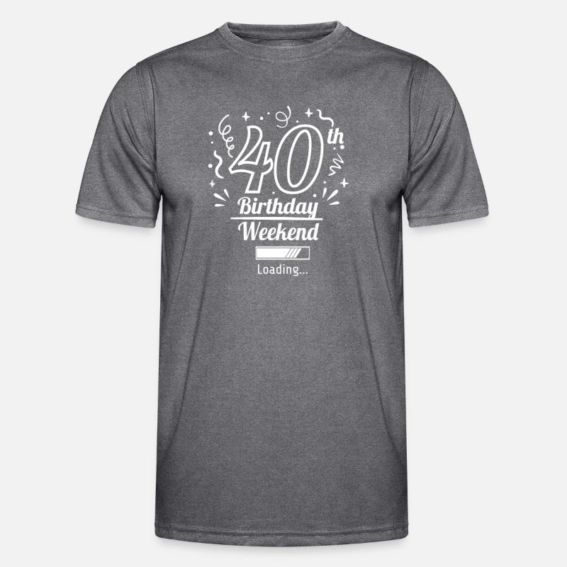40th Birthday Loading Men's Functional T-Shirt
