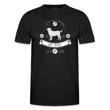 Hundehalter Humor Hundeliebhaber Geschenkidee - Männer Funktions-T-Shirt - Schwarz - Vorne - AI Model Male 178 dark (178cm)