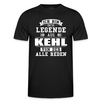 Stadt Kehl Deutschland Legende Spruch - Männer Funktions-T-Shirt - Schwarz - Vorne - AI Model Male 178 dark (178cm)
