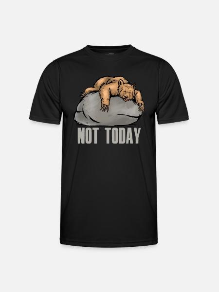 Bears Office Today Not Colleague Motivation Bear - Men's Functional T-Shirt - black