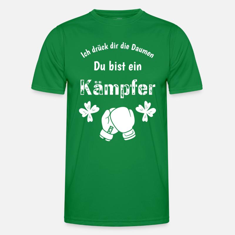 Ich drück dir die Daumen - Du bist ein Kämpfer Männer Funktions-T-Shirt