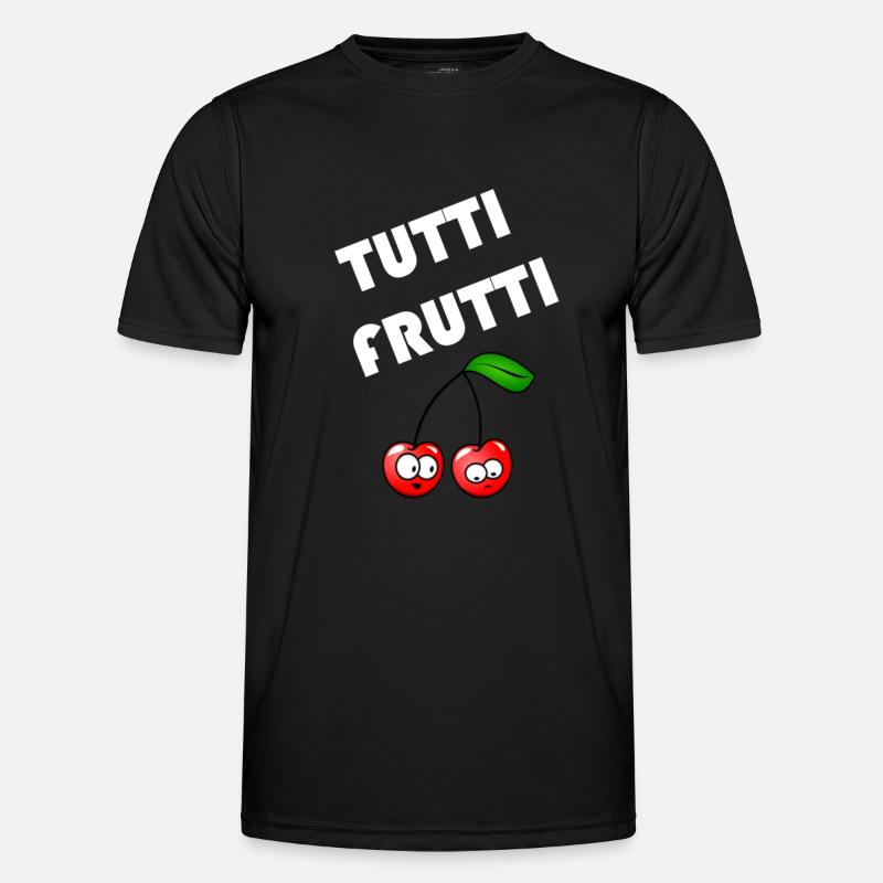 Popular Proverbs Tutti Frutti Design - Men's Functional T-Shirt - black