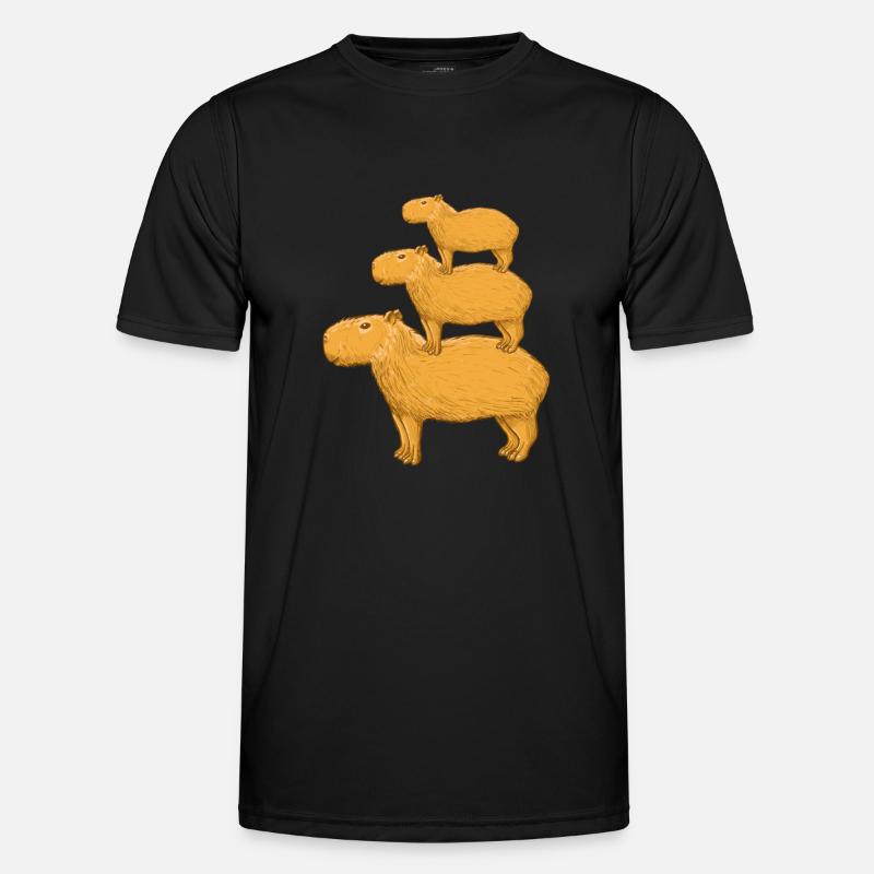 Capybaras - Men's Functional T-Shirt - black